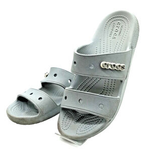Crocs Baya platform Sandals Clogs Women's Size 7 / Men's Size 5 Gray
